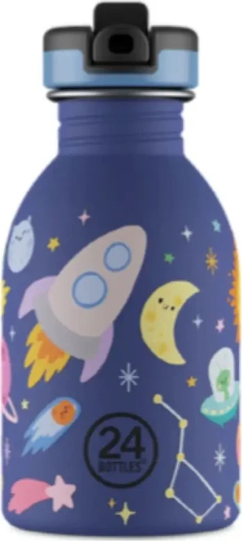 24Bottles - Urban Bottle - Space Friends - Blå - 250 ml