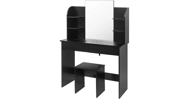 Minimalistinio Dizaino Kosmetinis Staliukas Juodos Sp.