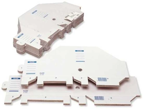 Tidsskriftholder bantex, karton, hvid