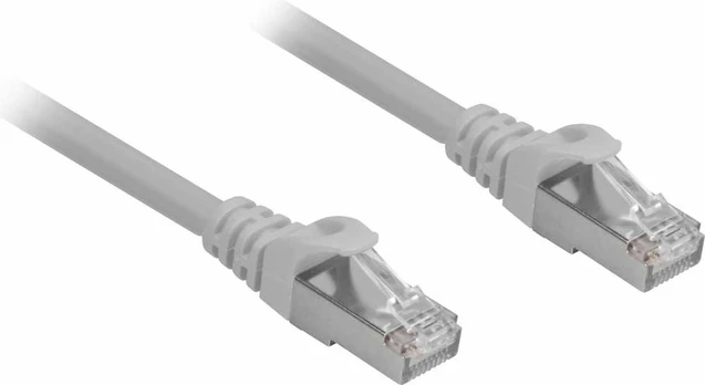 Sharkoon RJ-45/RJ-45 kat.6a S/FTP pilka 1.5m
