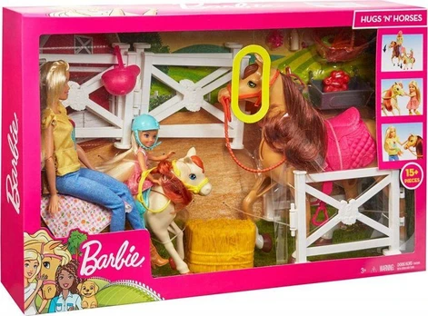 Mattel *****Barbie stadnina koni + lalki FXH15 /2