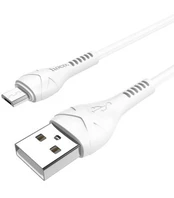 Baltas USB-A - MicroUSB 2.4A 100cm laidas "Hoco X37 Cool Power"