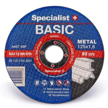Metalo pjovimo diskas SPECIALIST+ Basic, 125 x 1,6 x 22 mm