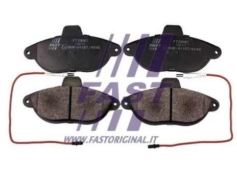 Stabdžių trinkelių rinkinys, diskinis stabdys FAST FT29067