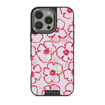 Flower Girl - iPhone 16 Pro Case, Elite Dark (MagSafe) / Silver