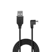 KABELAS USB2 A Į MINI-B 0,5M/90 DEGREE 31970 LINDY kaina