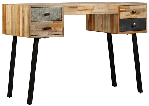 Rašomasis stalas, perdirbta mediena, 110x50x76cm