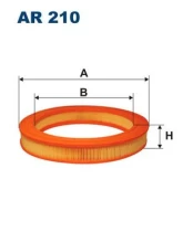 Oro filtras FILTRON AR 210 kaina