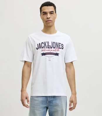 Jack & Jones vyriški marškinėliai 12288016*01, baltas/br