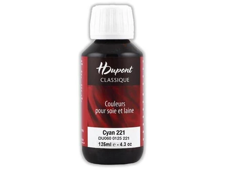 Šilko dažai H Dupont Classique 125ml 221 cyan