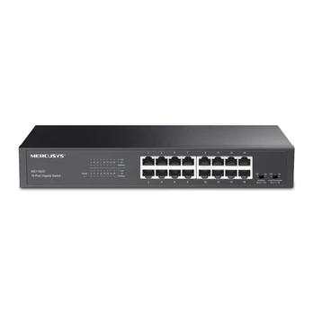 MERCUSYS 16 prievadų Gigabitinis Darbastalio/Komutacinės spintos Komutatorius (MS116GS)