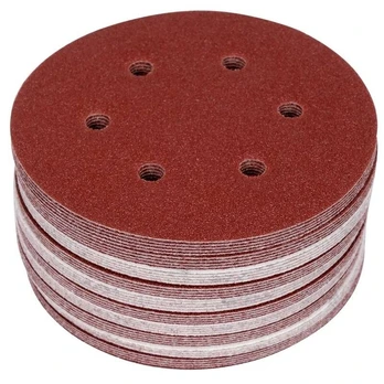 Šlifavimo popierius 150mm (6 skylių) (50vnt)