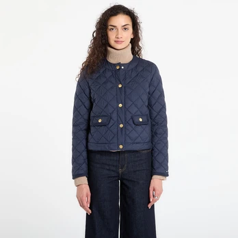 Tommy Hilfiger G/Button Quilted Reg Lady Jacket Dark Night Navy - Dydis S (WW0WW47449 C1G Striukės)