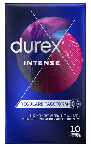 Durex Intense Orgasmic x 10 Stimuliuojantys prezervatyvai