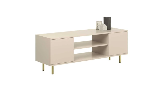 Luco TV staliukas Focus 135cm Cashmere/Auksinis