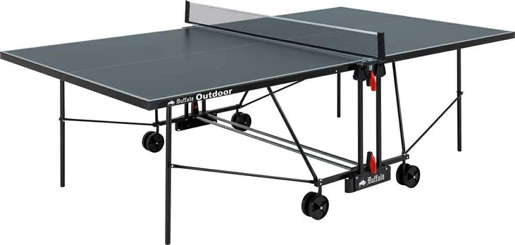 Lauko stalo teniso stalas Buffalo Basic, pilkas