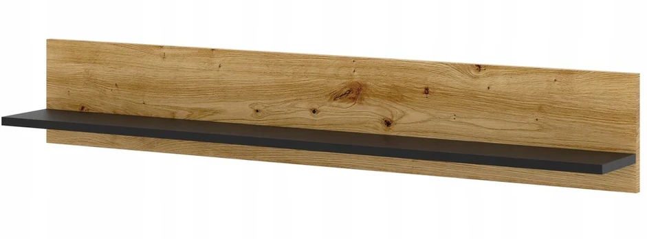 Bim Mo Pakabinama lentyna Aura 120 cm ąžuolas artisan / juodas matinis