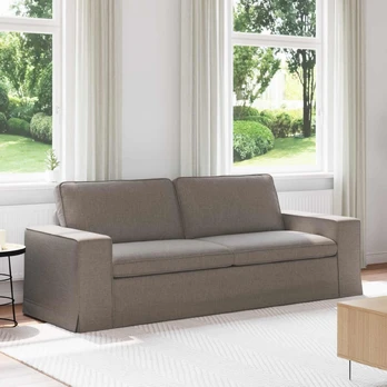 Sofa Taupe 222 x 80 x 82 cm audinys