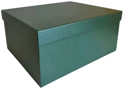 Popierinė dovanų dėžutė žalia 35 x 29 x 16 cm, 1 vnt