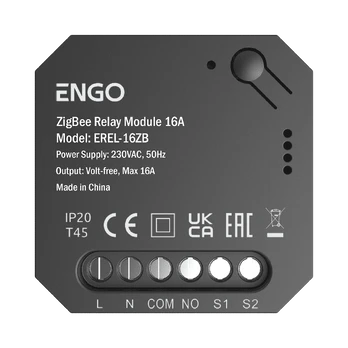 Engo ERELAY Zigbee 1 kanalo 16A relė NO-COM
