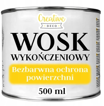 Creative Deco Bespalvis vaškas medienai 500ml