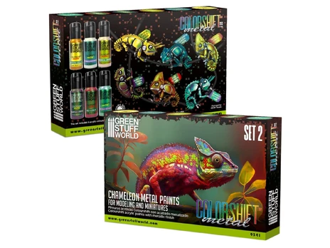 Green Stuff World Žalias stuff world - Chameleon Akrilinių dažų rinkinys 2, 9341