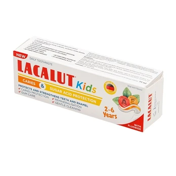 Dantų pasta 2-6 metų vaikams LACALUT KIDS, 55 ml