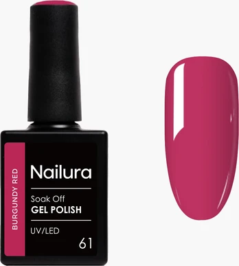 Nailura - Gel Polish 61 - Burgundy Red - 10 ml