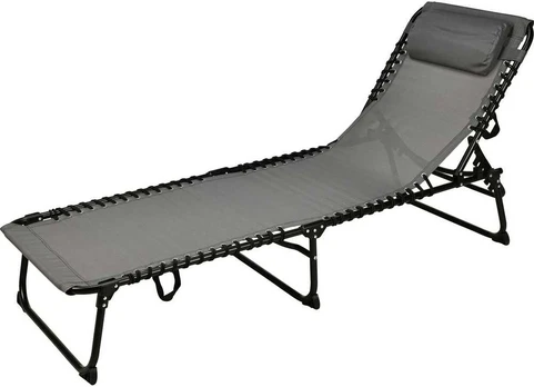 ProGarden SUlenkiama kempinginė lova TEXTLINE GRAPHITE