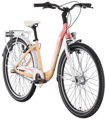 Dviratis Tabou Queen 26 Plus coral-baltas