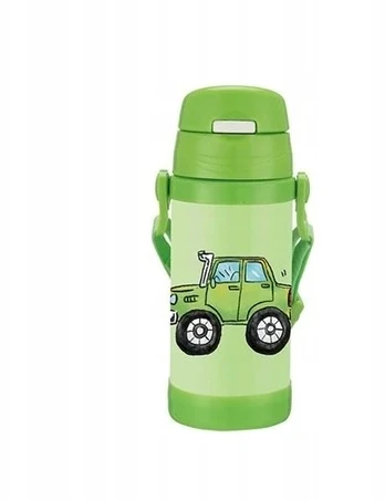 Maestro Termo puodelis vaikams dziecka ze słomką 350ml autko MAESTRO MR-1640-35-B