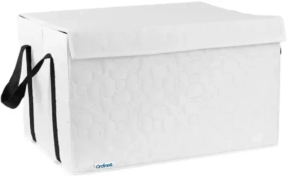 ORDINETT Storage box M 41x31x25cm Cotton