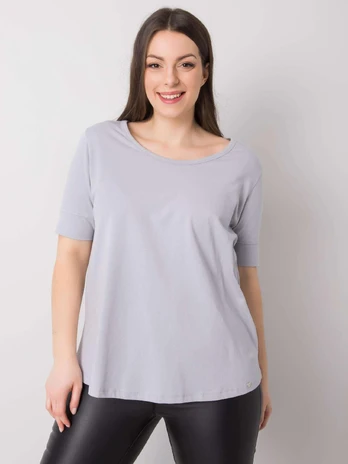 Basic Feel Good Marškinėliai-RV-TS-6330.92P-šviesiai pilka