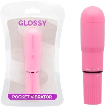 GLOSSY GLOBUS POCKET VIBRATOR DEEP ROSE