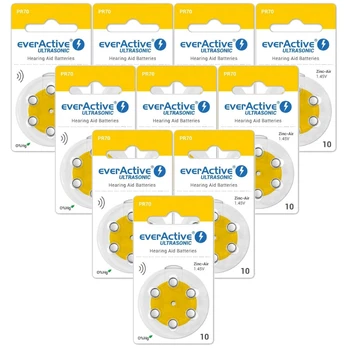 EverActive Ultrasonic elementai klausos aparatams PR70 10, 6 vnt.