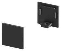 LED profilio galinis dangtelis SLV Grazia 10 Flat Version 1000480, juoda, IP20 kaina