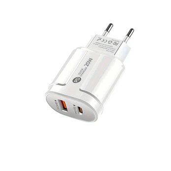 20W USB-C PD įkroviklis, baltas