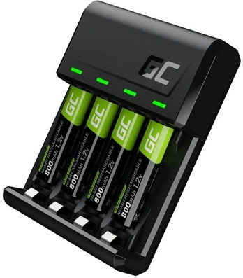 Elementų įkroviklis - Green Cell VitalCharger 4x AAA