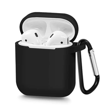 Siliconinis apsauginis dėklas Airpods Type 1 – juodas