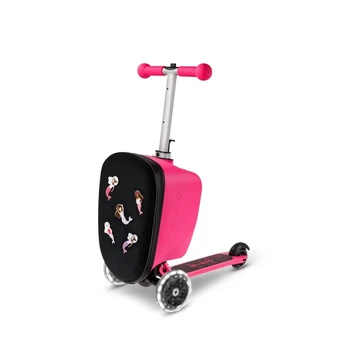 Paspirtukas Micro Luggage Junior Patch & Play Pink