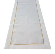 Stalo takelis, aukso/balta, 60 x 120 cm kaina