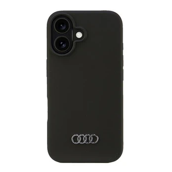 Audi Silikoninis dėklas iPhone 16 6.1" juoda/juodas hardcase AU-LSRIP16-Q3/D1-BK