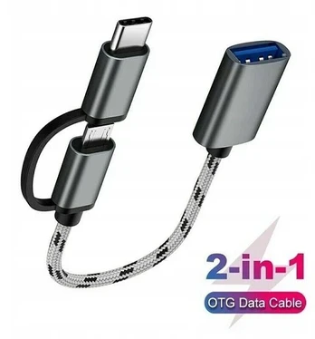 Adapteris 2in1 Otg Micro Usb Usb-c į Usb 3.0