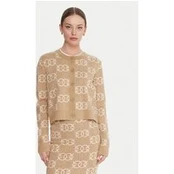 PINKO Kardiganas Found Someone 106043 A2YD Smėlio Regular Fit