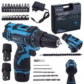 Akumuliatorinis suktuvas-gręžtuvas Kraft&dele Kd3354, 18v, 2x1.5ah