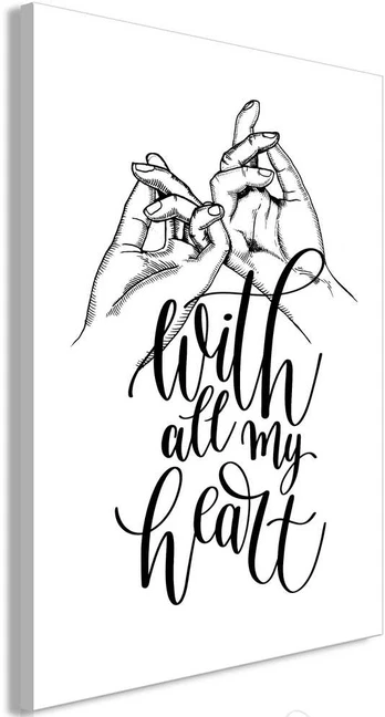 Artgeist Paveikslas - With All My Heart (1 Part) Vertical