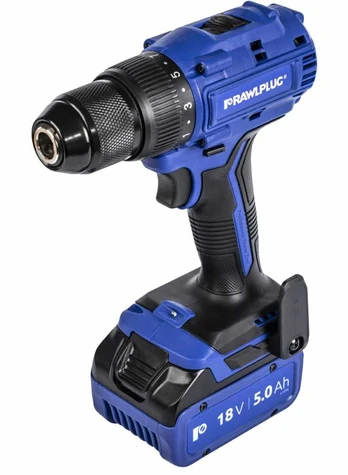 Suktuvas-gręžtuvas RawlPlug R-PDD18-70-XL2; 18 V; 2x5,0 Ah akum.