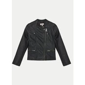 Kids ONLY Dirbtinės odos striukė Freya 15198182 Juoda Regular Fit