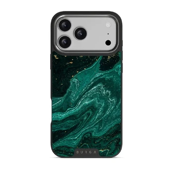 Emerald Pool - Elegant iPhone 17 Pro Max Case, Elite Dark (MagSafe) / Gunmetal