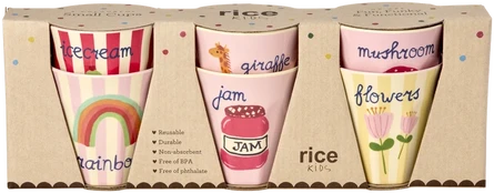 Rice - Melamine Kids Cup with ABC Print - Small - 160 ml